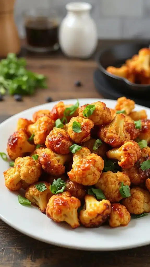 sweet and spicy cauliflower