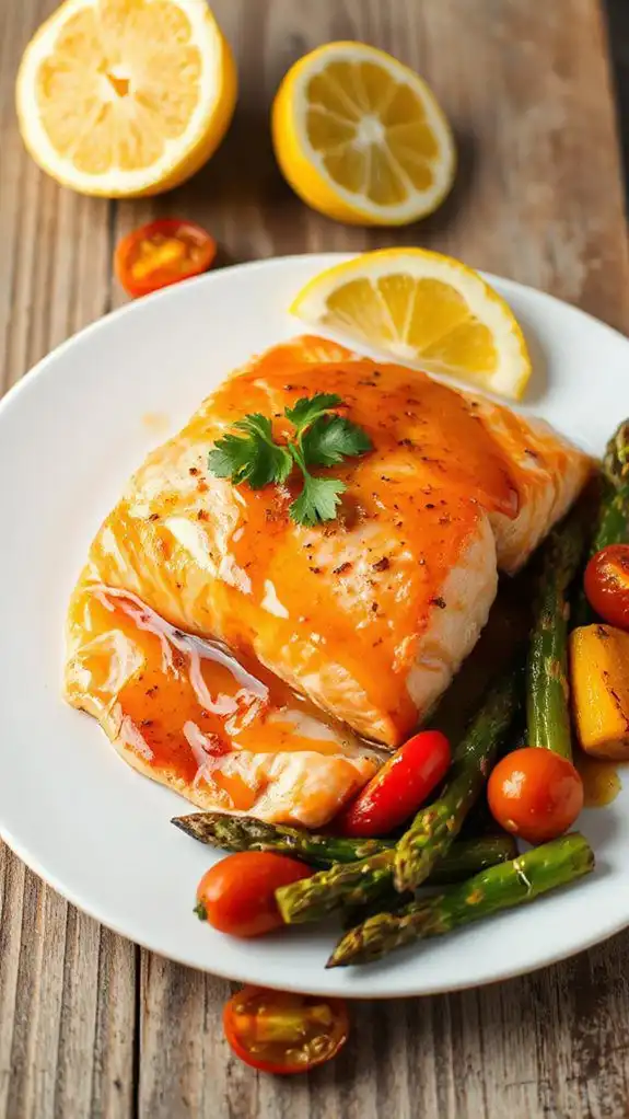 sweet and spicy salmon