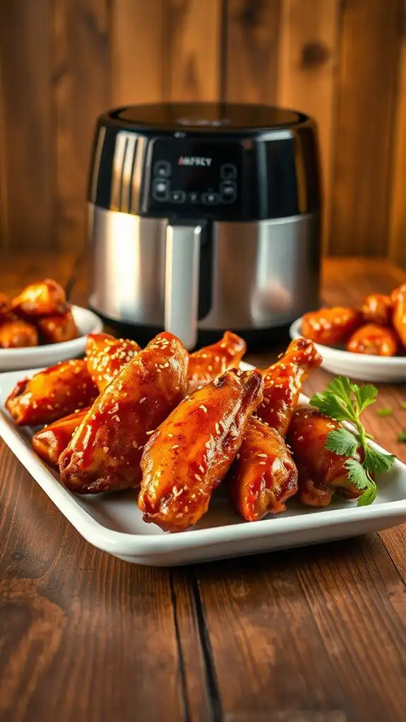 sweet and spicy wings