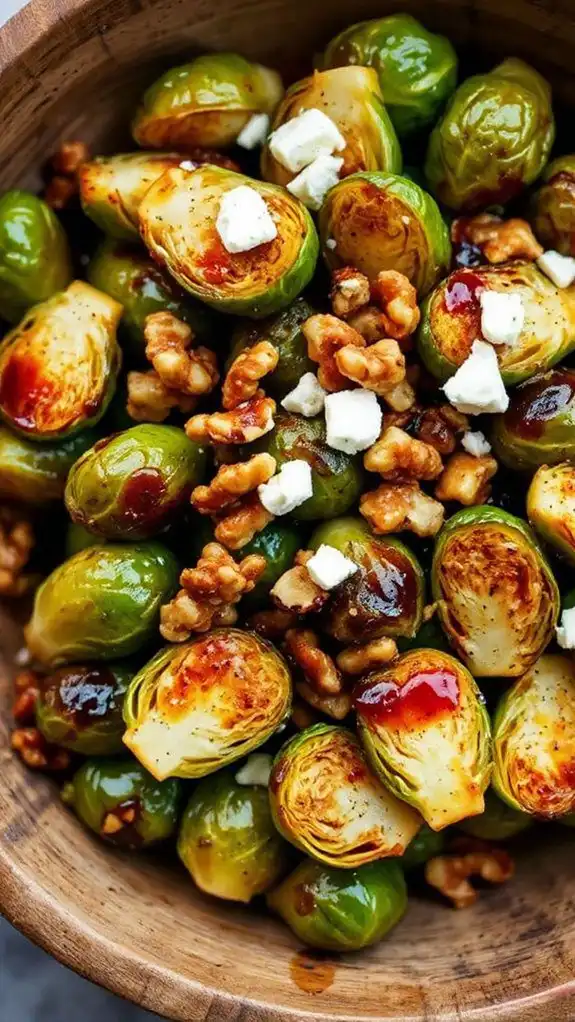 sweet and tangy brussels sprouts