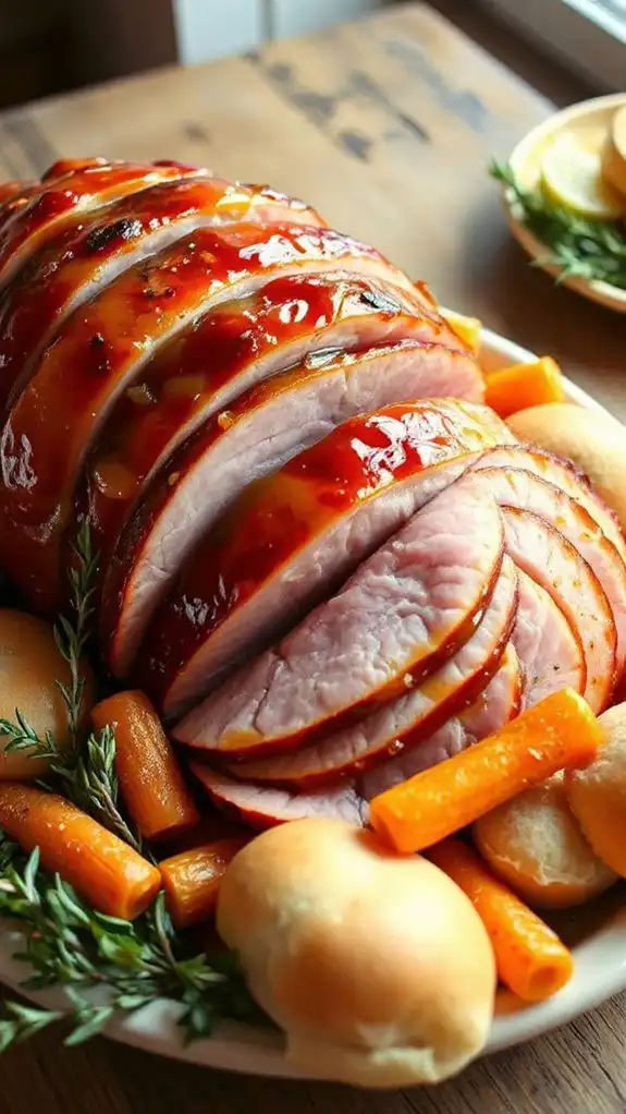 sweet and tangy ham