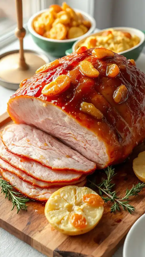 sweet and tangy ham
