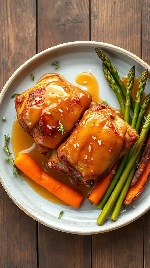 sweet apricot chicken thighs