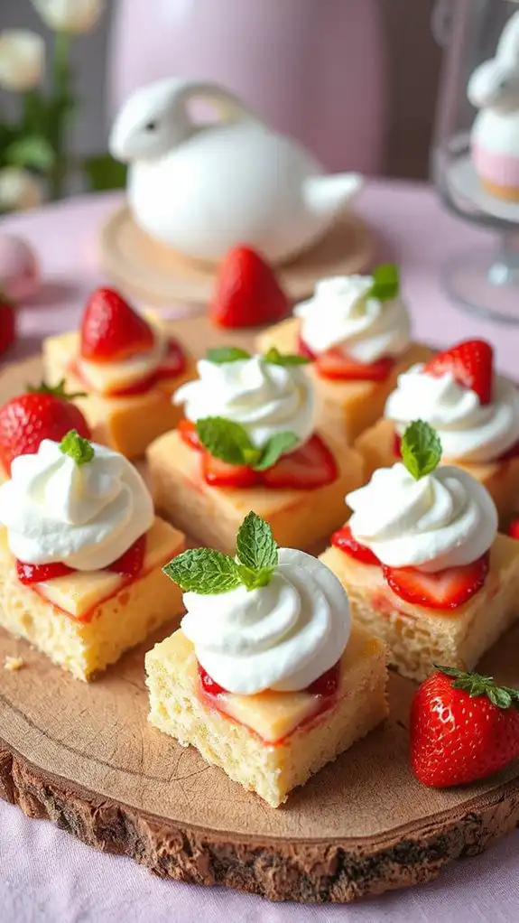 sweet bite sized strawberry treats