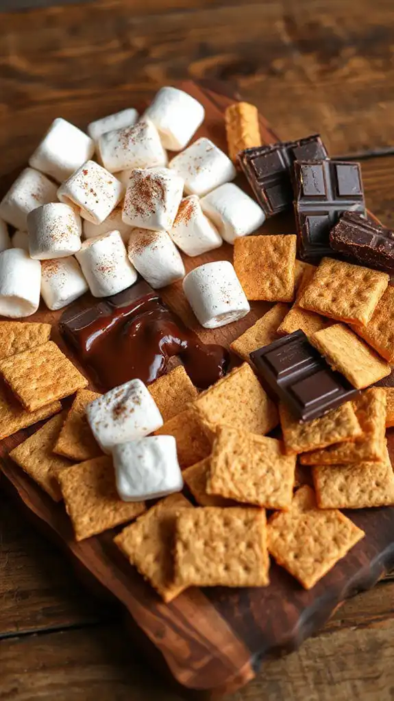 sweet campfire snack platter