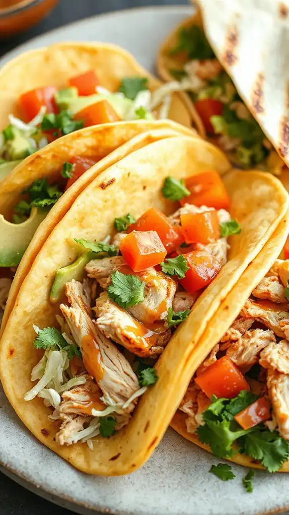 sweet citrus chicken tacos