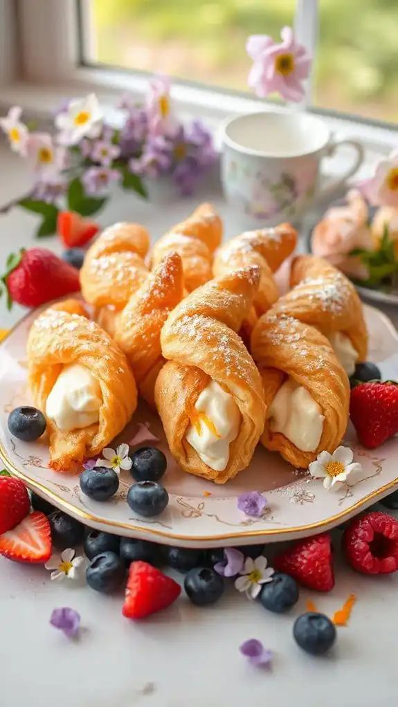 sweet citrus dessert pastries
