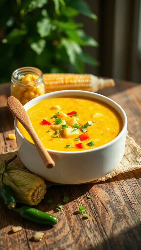 sweet corn summer soup