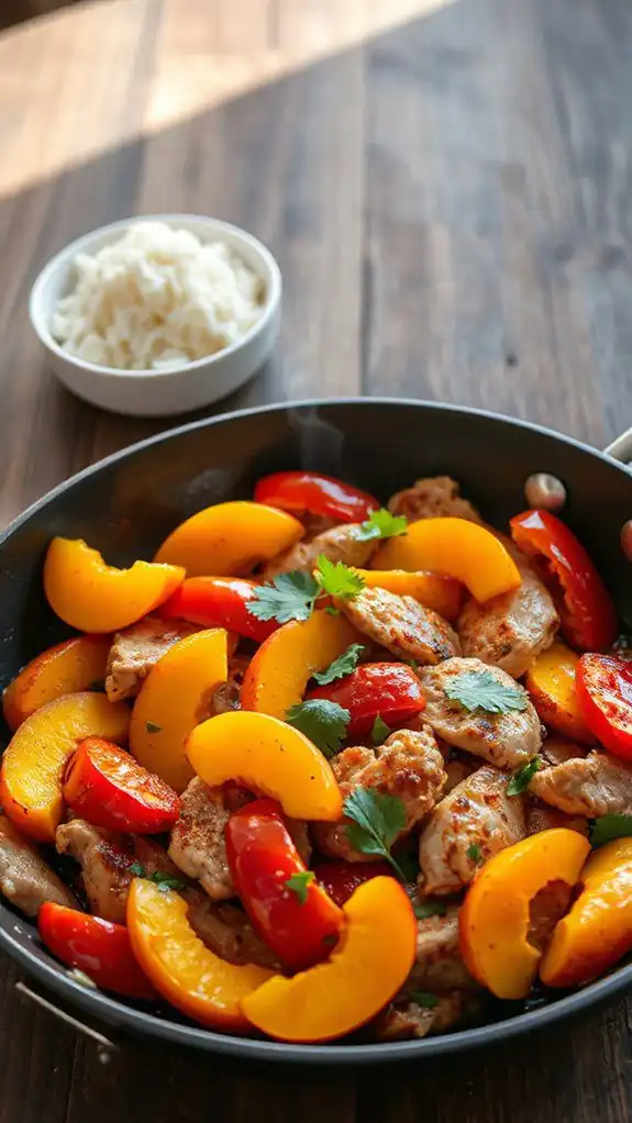 sweet pepper chicken dish