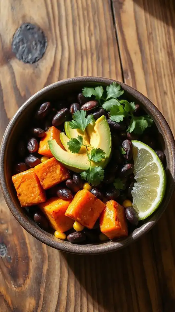 sweet potato black bean bowl