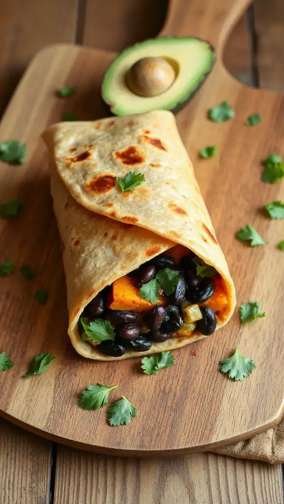 sweet potato black bean burrito sweet potato black bean burrito
