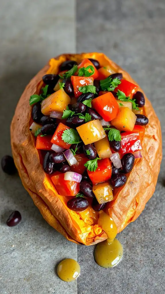 sweet potato black bean dish