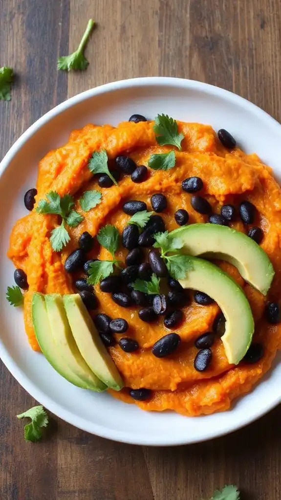sweet potato black bean mash