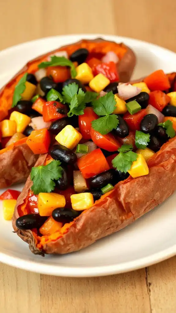 sweet potato black bean salsa