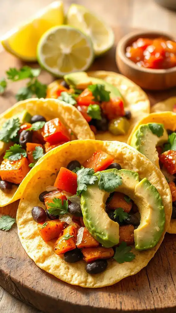 sweet potato black bean tacos
