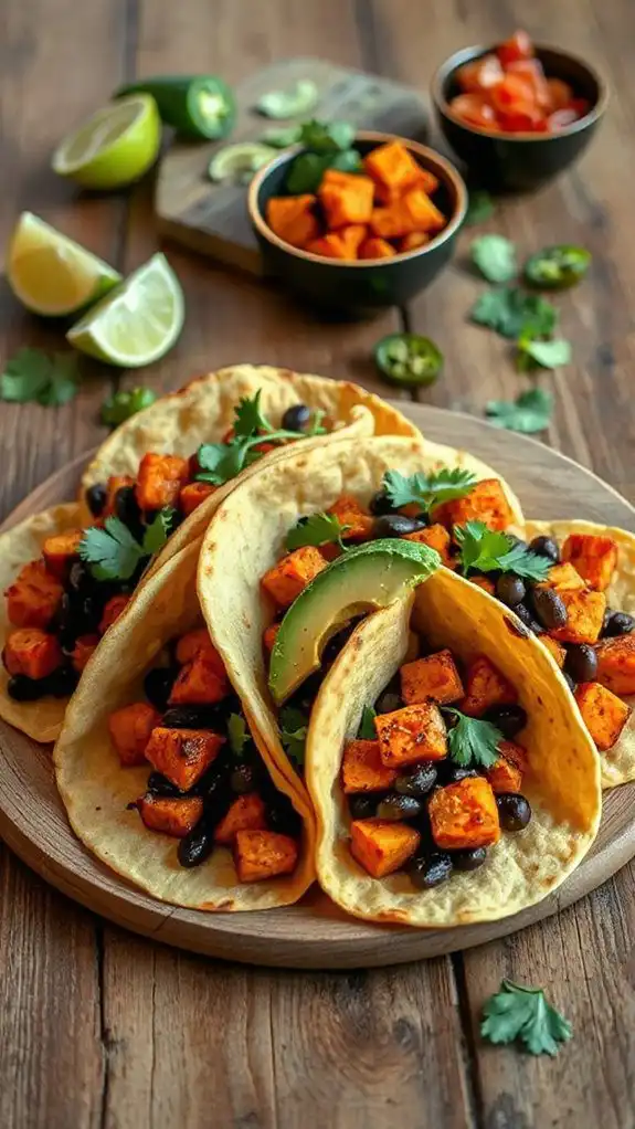 sweet potato black bean tacos