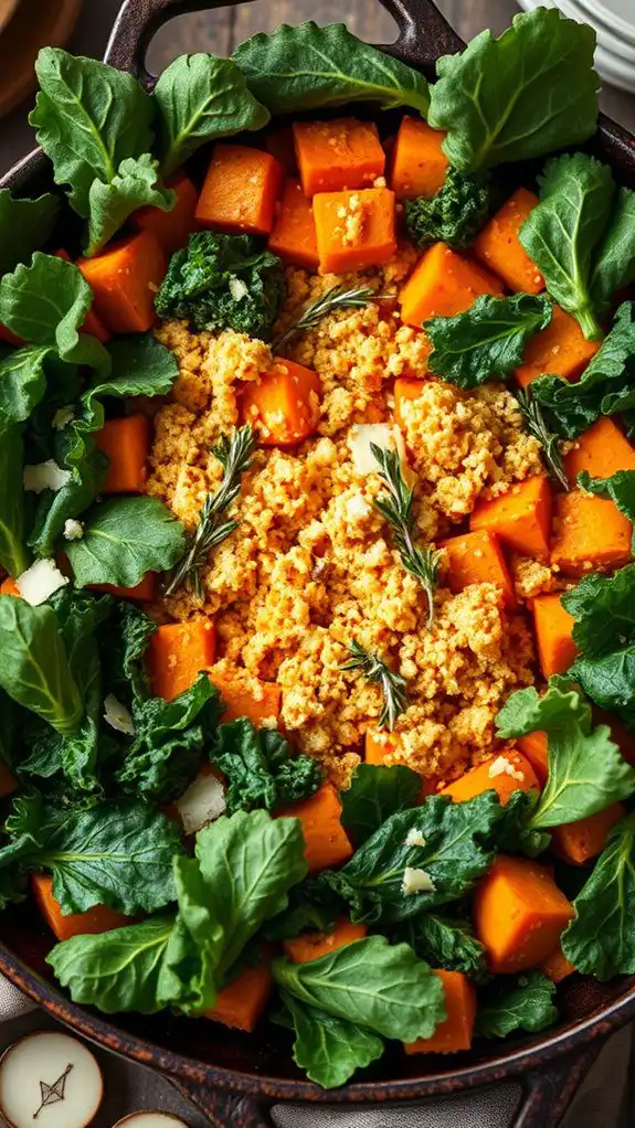 sweet potato kale casserole