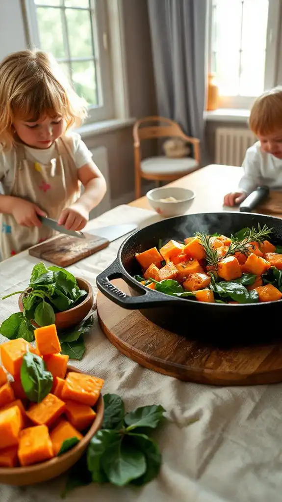 sweet potato spinach dish sweet potato spinach dish