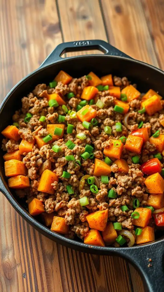sweet potato turkey hash