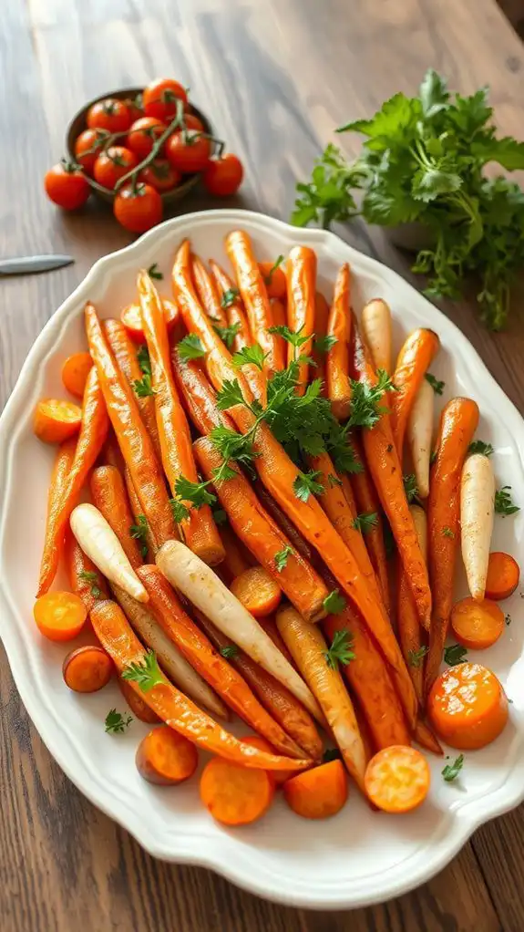 sweet roasted root vegetables