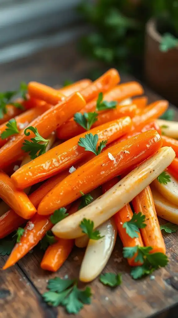 sweet roasted root vegetables