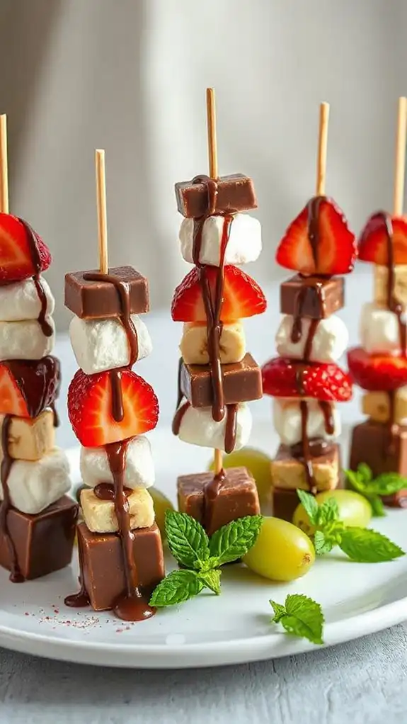 sweet skewered candy treat