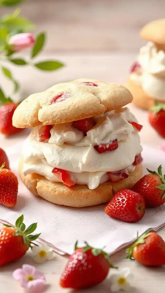 sweet strawberry cookie treats