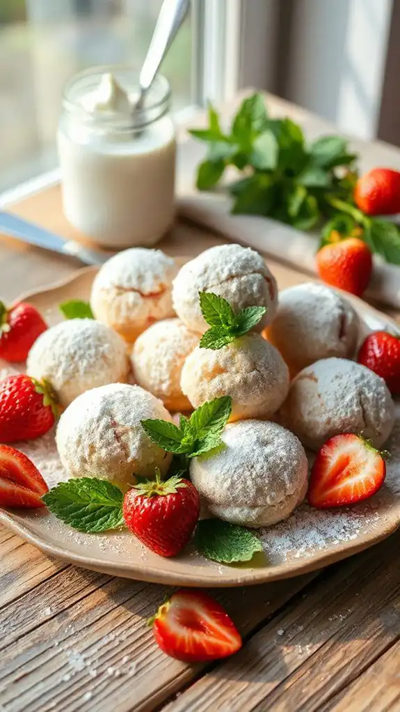 sweet strawberry dessert bites