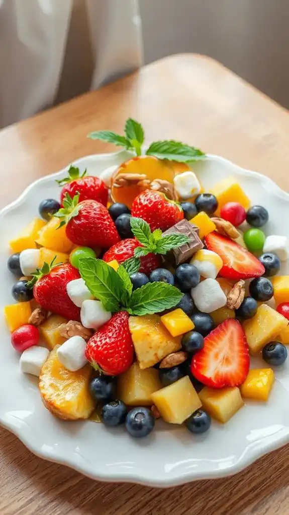sweetened fruity candy mix