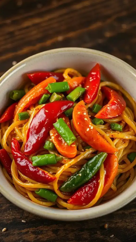 szechuan spicy noodle dish