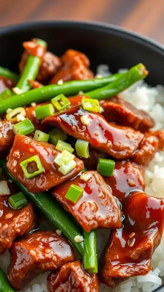 szechuan style beef stir fry