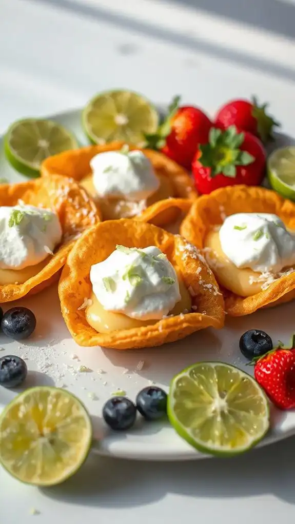 taco filled with key lime