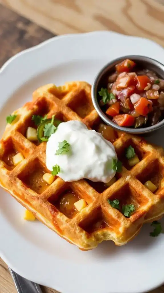 taco flavored beef waffles recipe