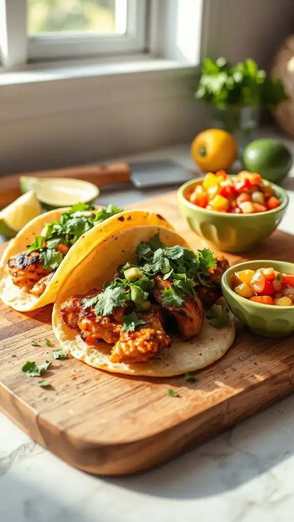 tacos with fresh salsa tacos with fresh salsa