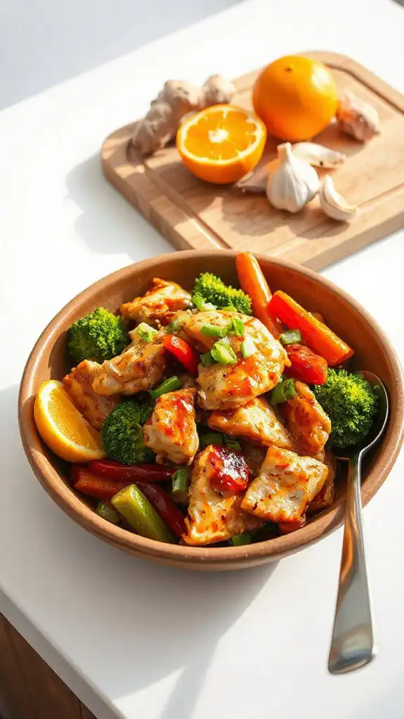 tangy chicken stir fry recipe