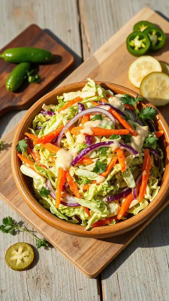 tangy crunchy pickled slaw