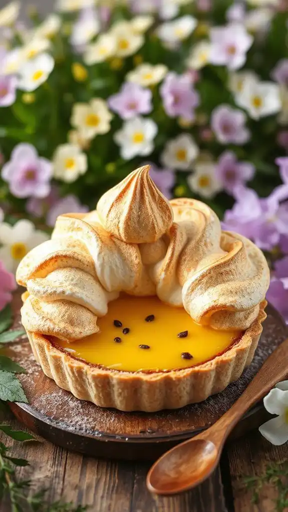 tangy fruit meets fluffy meringue