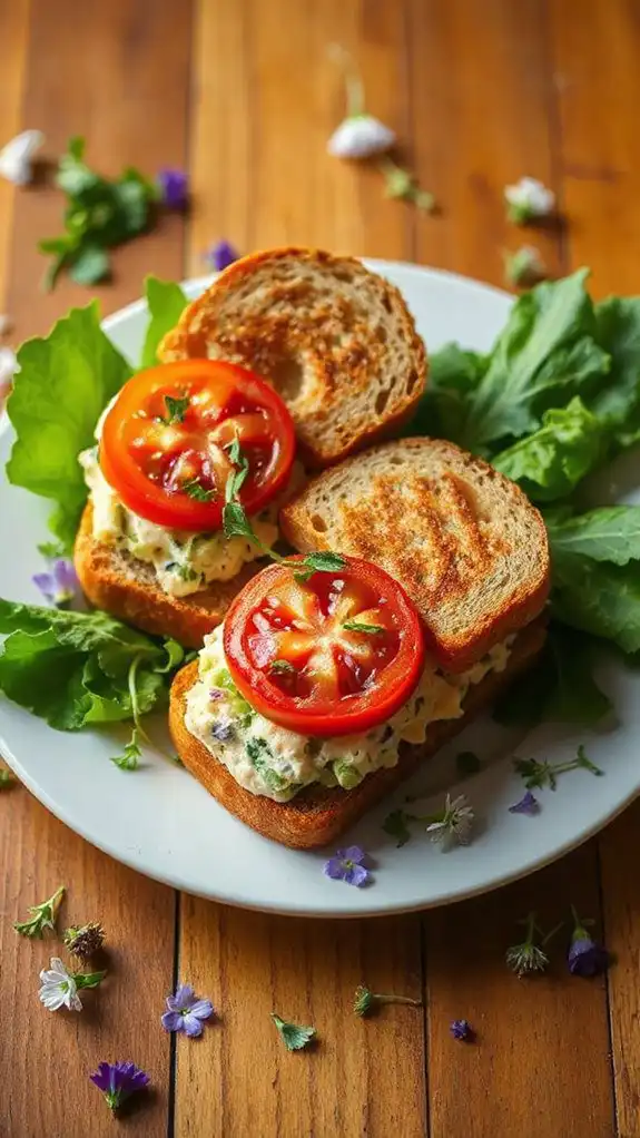 tarragon chicken salad sandwiches