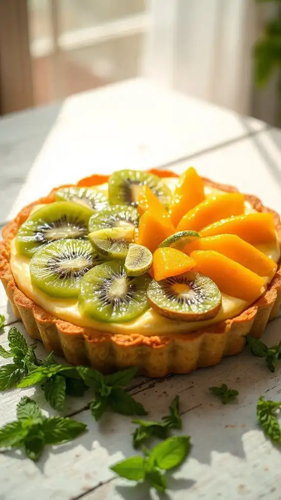 tart filled with fruits tart filled with fruits