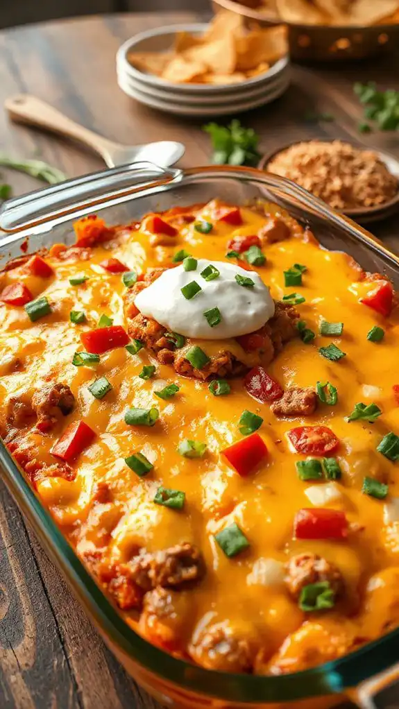 tasty layered taco dish