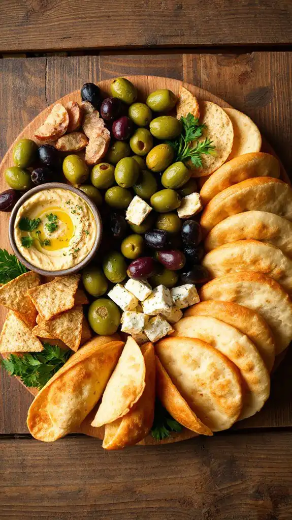 tasty mediterranean snack trio