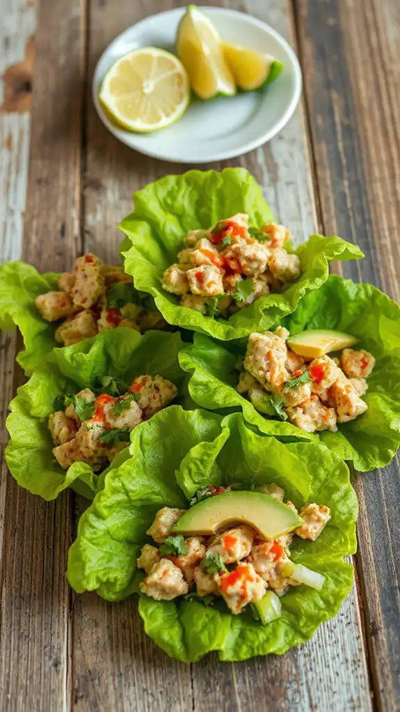tasty spicy tuna wraps