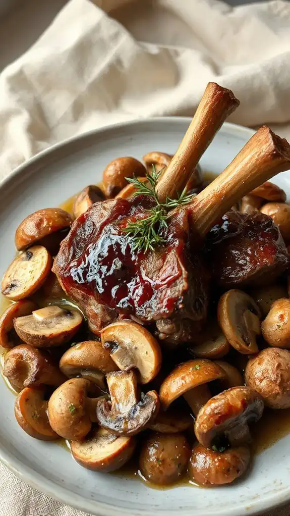 tender lamb rich sauce