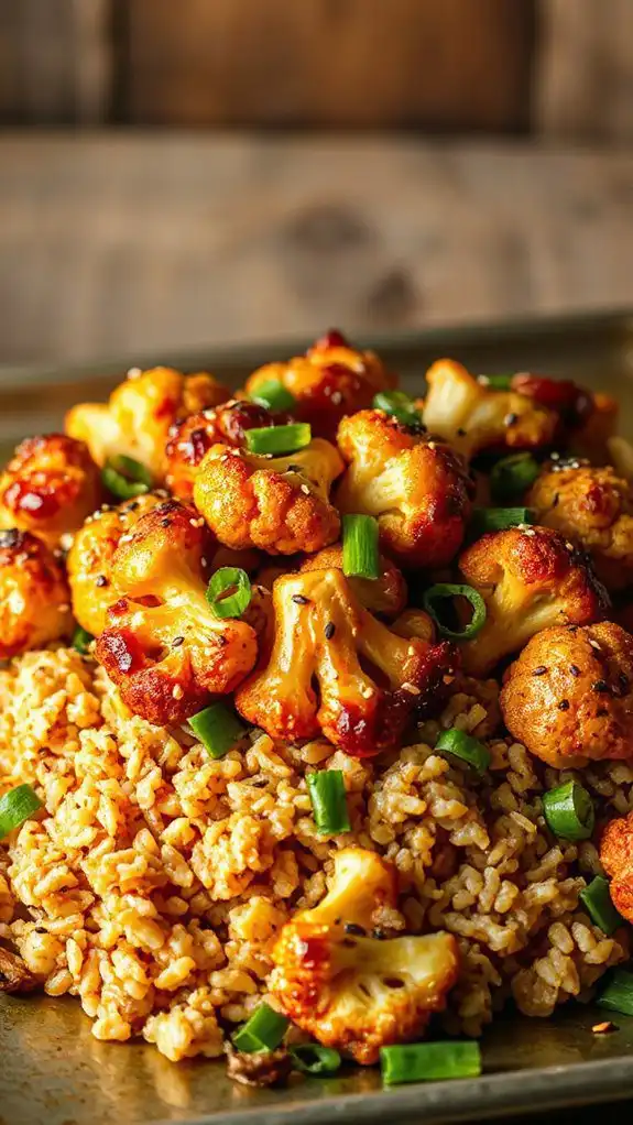teriyaki cauliflower rice bowl