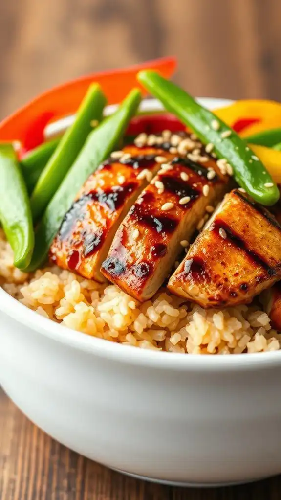 teriyaki chicken over rice teriyaki chicken over rice