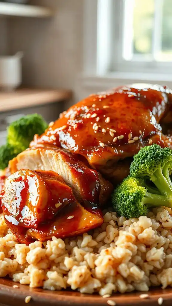 teriyaki chicken rice dish
