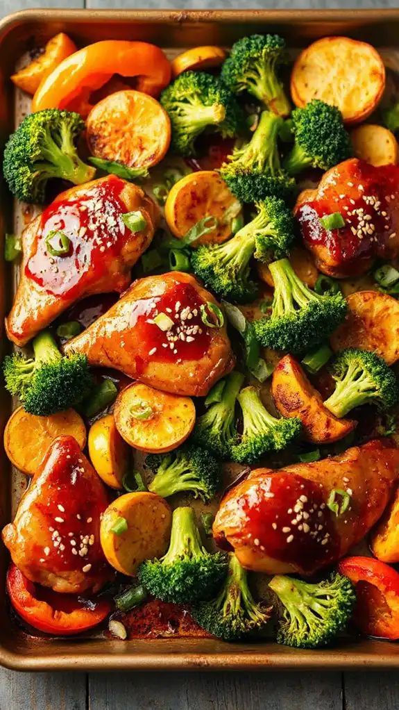 teriyaki chicken with broccoli