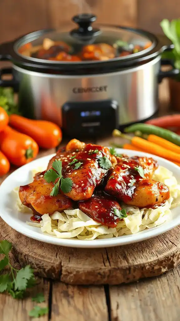 teriyaki chicken with cabbage