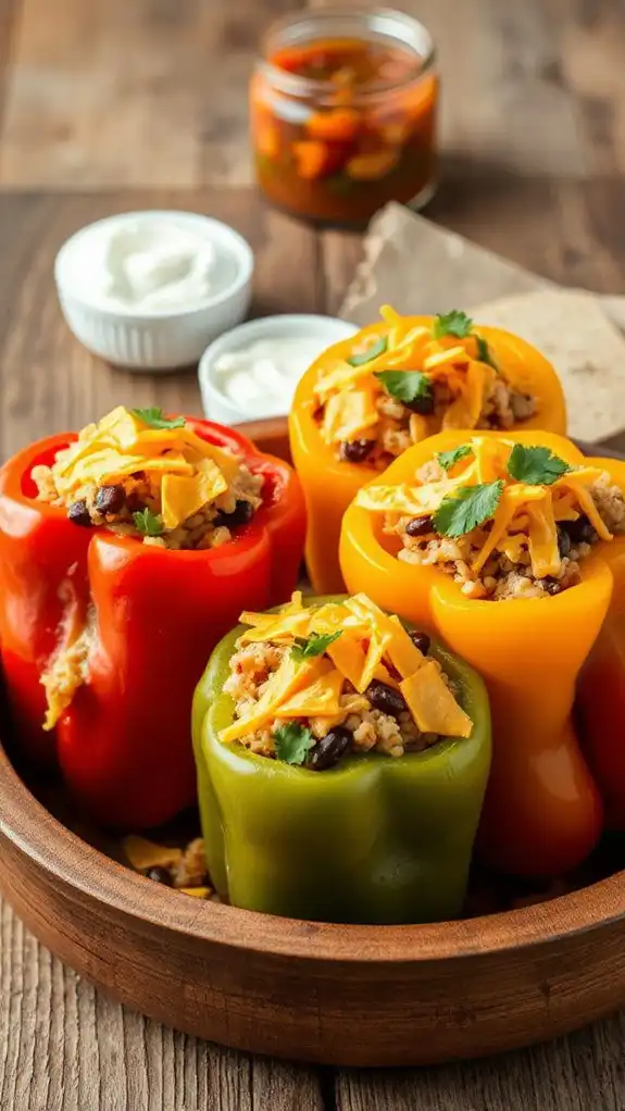 tex mex filled bell peppers tex mex filled bell peppers