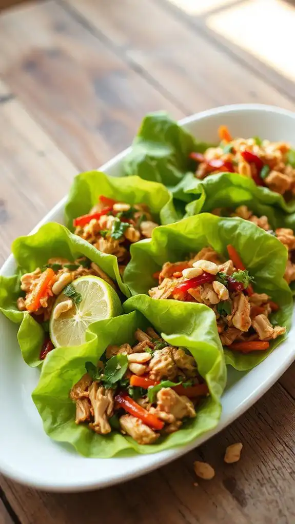 thai chicken lettuce wraps